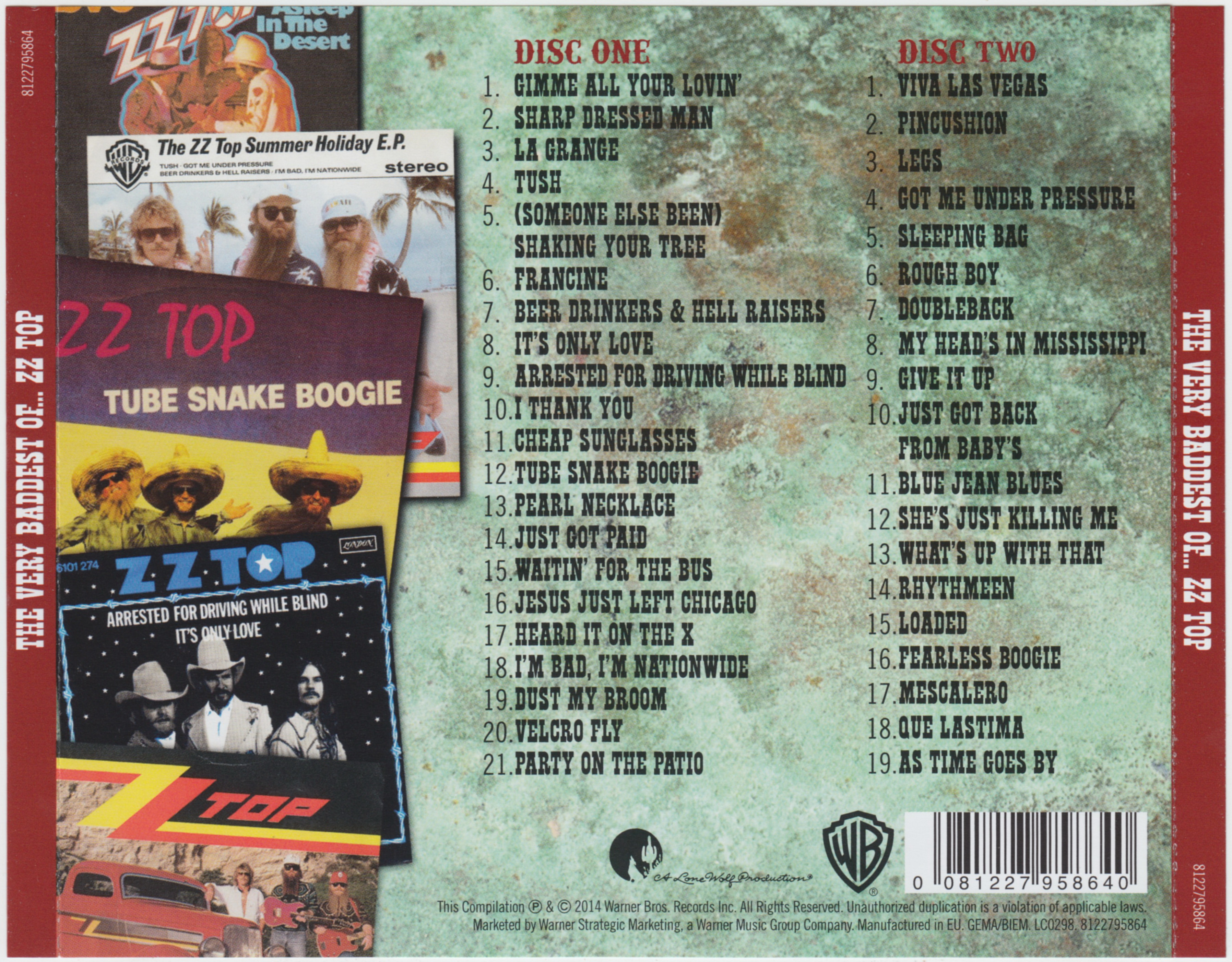 ZZ Top  The Very Baddest : Back EU